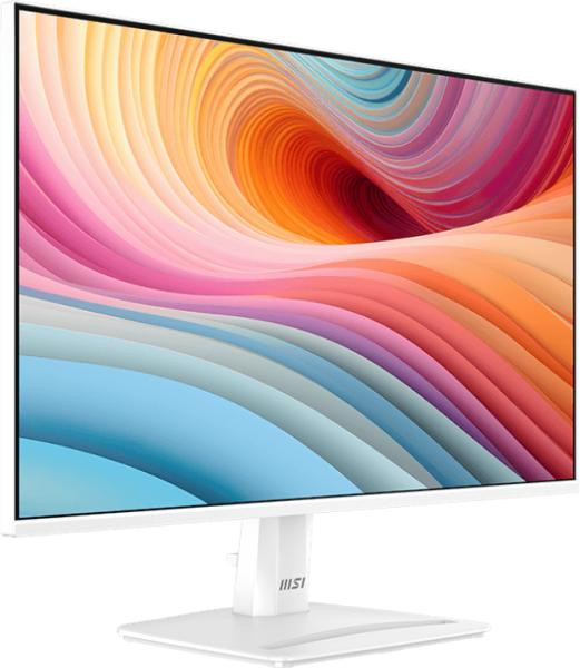 MSI PRO 24 fehér monitor profilból