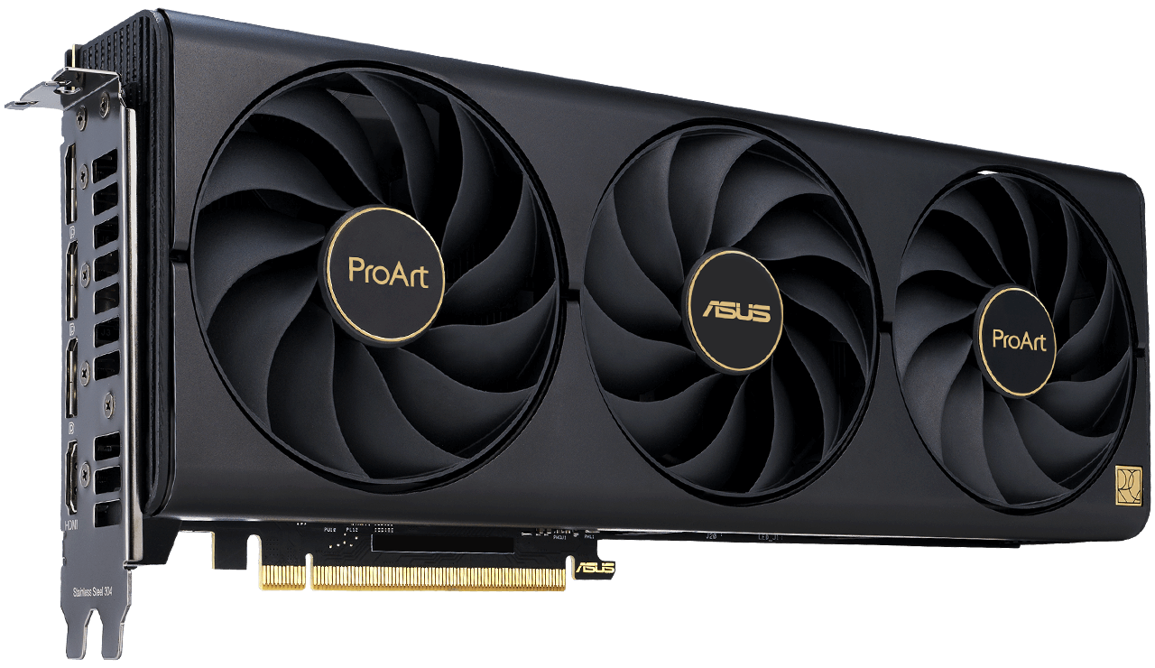 Asus ProArt RTX 4080 Super frontális nézet