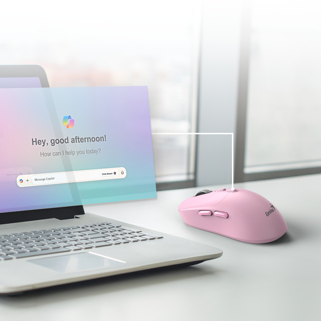 Genius NX-8080S BT Pink Copilot gombos egér